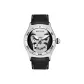 RGA70S7-White Case White Bezel Black Leather Strap