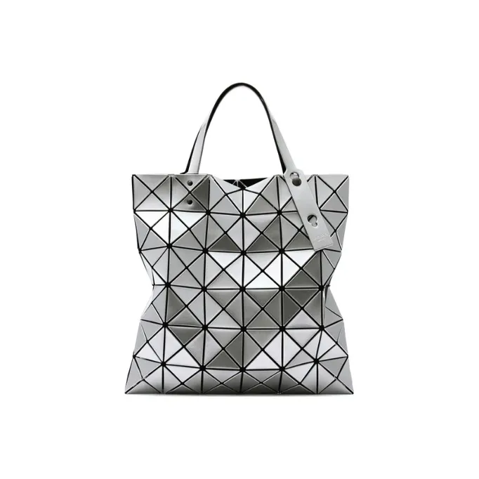 ISSEY MIYAKE PVC Tote Bag, Shopping Bag, Laptop Bag, Handbag, Shoulder Bag Women's Silver-0
