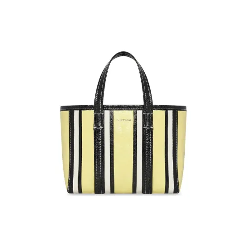 Balenciaga Barbes Lambskin Tote Bag Shopping Bag Handbag Shoulder Bag Crossbody Bag Small Size Women's Black/Yellow