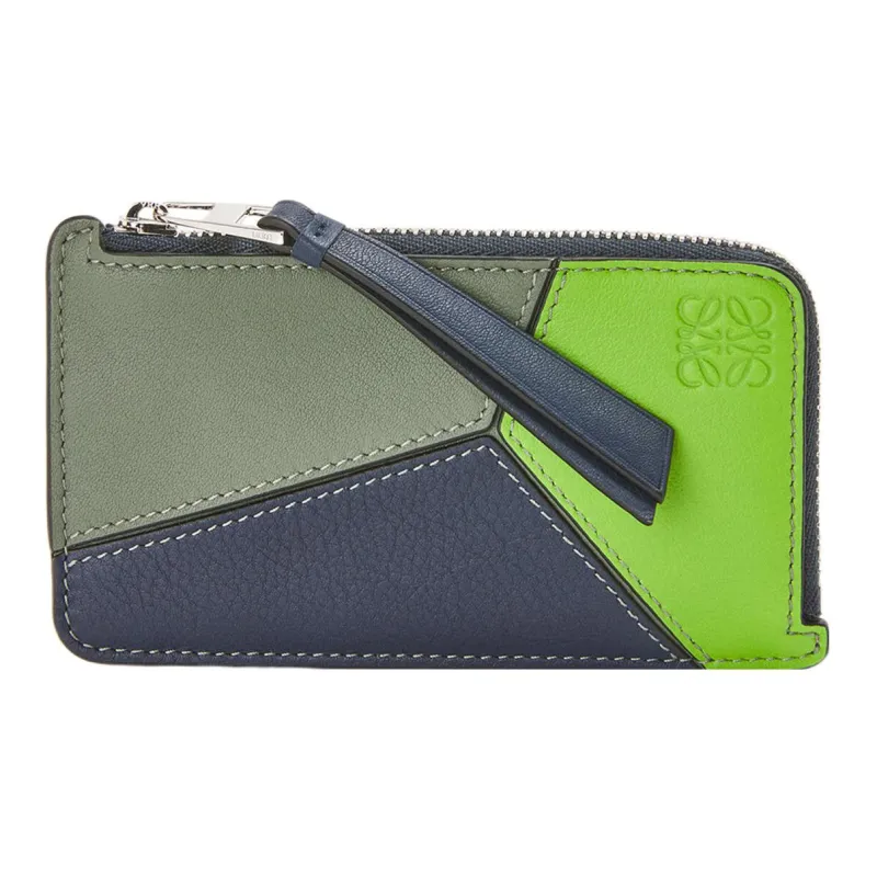 LOEWE Calfskin Card Clip Zero Wallet Men's Multicolor-0