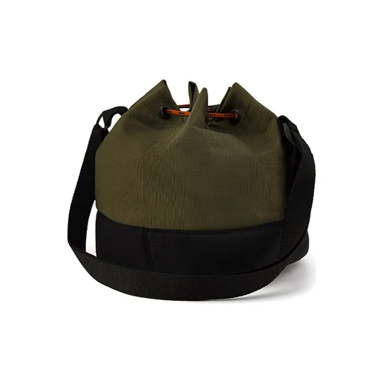 Vans Nylon Handbag With Drawstring Closure Crossbody Bag Shoulder Bag Regular Unisex Avocado Green-2