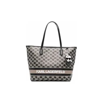 KARL LAGERFELD K/Ikonik Polyurethane Handbag Women's Black