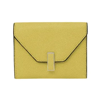 Valextra Iside Millepunte Calfskin Multi Usage Wallet Unisex Yellow