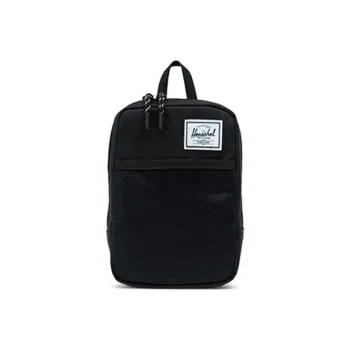 Herschel Polyester Crossbody Bags Fanny Pack Sling Bags Small Size Unisex Black