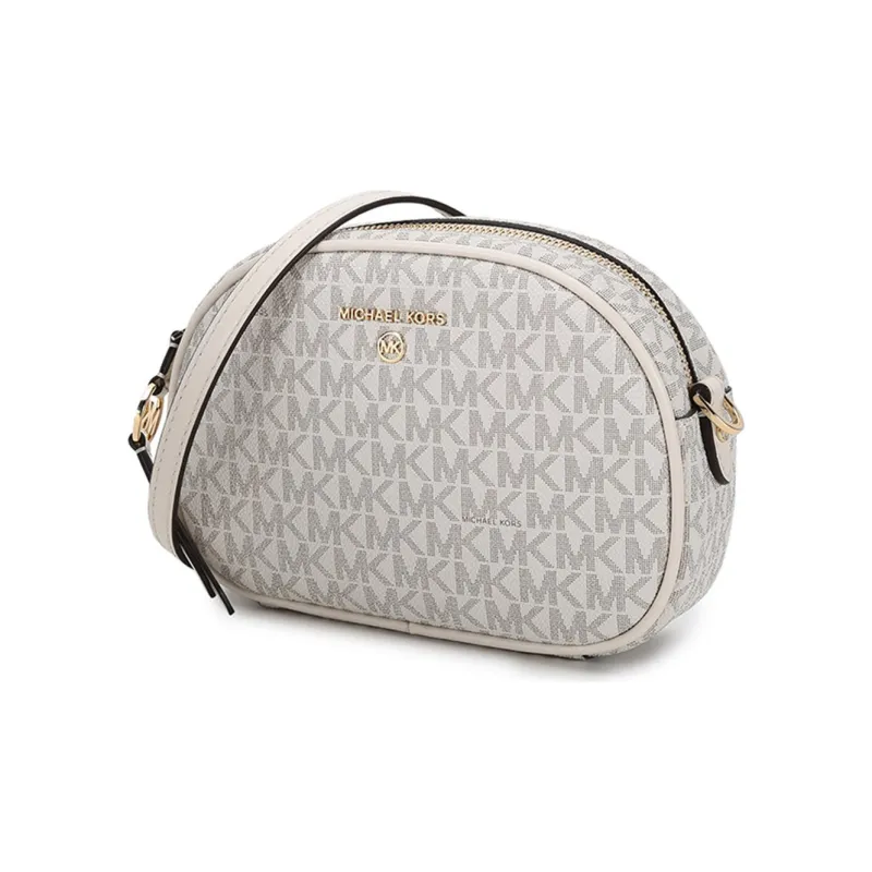 MICHAEL KORS Artificial Leather Crossbody Bag, Shoulder Bag Trumpets Women's Vanilla White-1