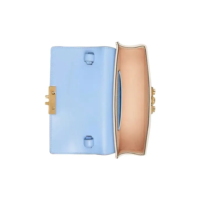 GUCCI Padlock Canvas With Leather Box Bag Handbag Shoulder Bag Crossbody Bag Mini Women's Ebony/Blue-6
