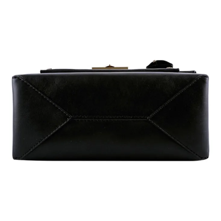MICHAEL KORS Cece Leather Shoulder Bag, Crossbody Bag Medium Size Women's Pure Black-3