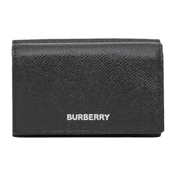 Burberry Grain Leather Wallet Men's Black