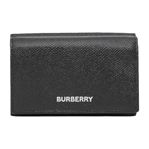 Burberry Grain Leather Wallet Men's Black