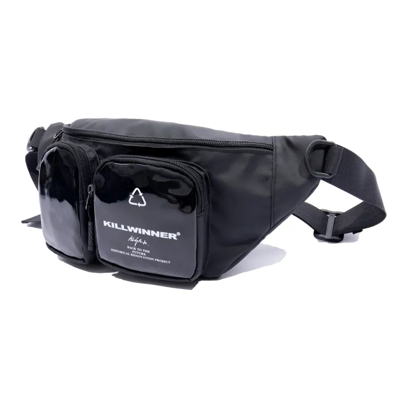 KILLWINNER Polyester Crossbody One Shoulder Fanny Pack Regular Unisex Gray-13