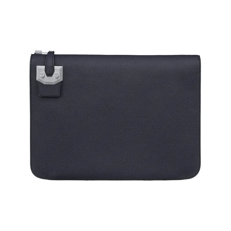 HERMES Calfskin Clutch Small Size Men's Multicolor-0