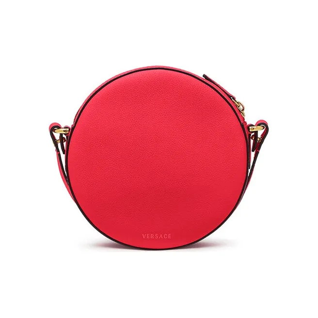 VERSACE La Medusa Leather Camera Bags Crossbody Bag Shoulder Bag Women's Red-2
