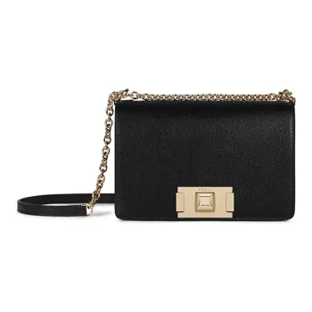 Furla Mimi Collection Cow Leather Shoulder Bag, Crossbody Bag Mini Women's Black