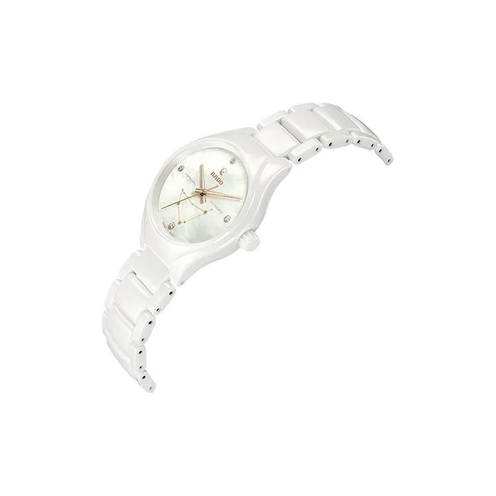 RADO Realme Collection Automatic Mechanical Movement Women's Watch 37.4mm White Dial Ceramic Watch Case Ceramic Strap-1