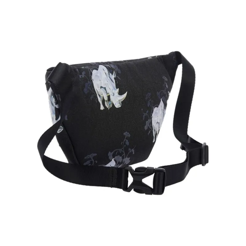 LiNing Sky Mountain Base Collaboration Polyester Sling Bag Fanny Pack Regular Unisex Black-1