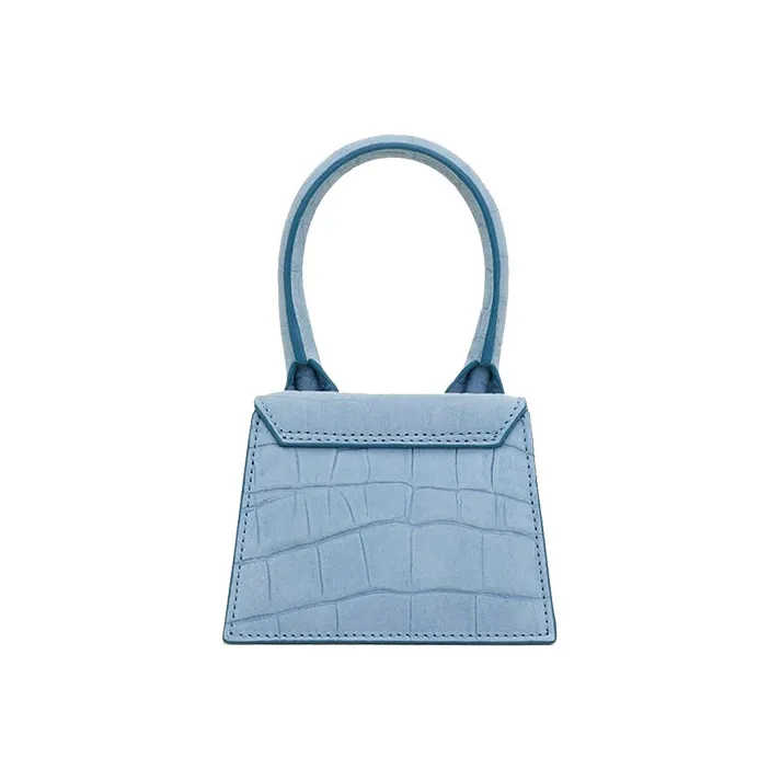Jacquemus Suede Handbags Shoulder Bags Mini Unisex Blue-1