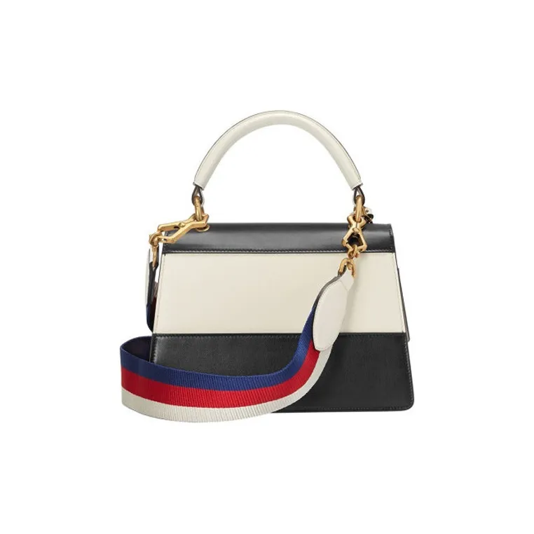 GUCCI Queen Margaret Multicolor Leather Handbag Shoulder Bag Crossbody Bag Regular Women's Beige/Black-2