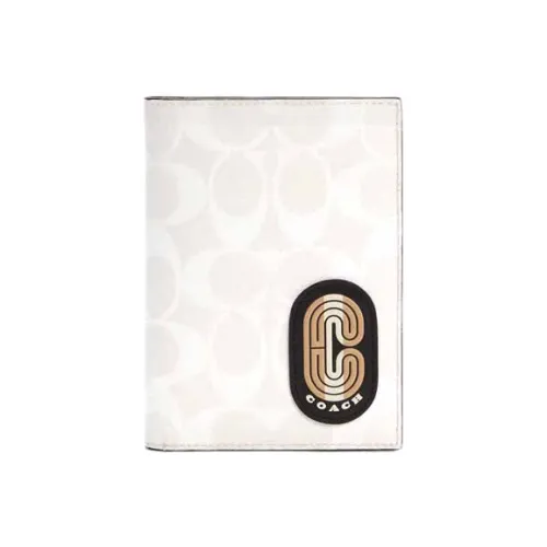 COACH Passport Case Passport Holders White