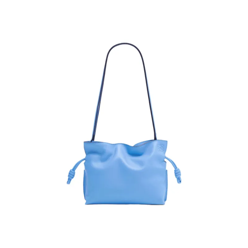 LOEWE Flamenco Clutch In Nappa Calfskin Mini Celestine Blue-0