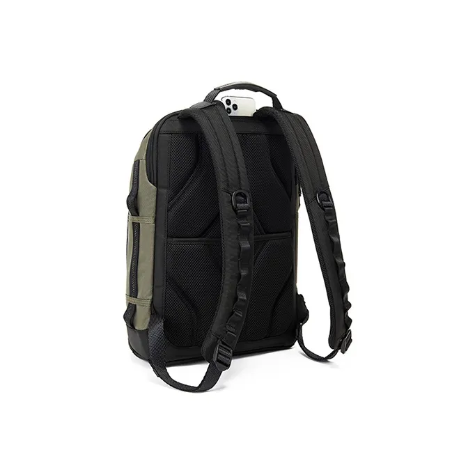 TUMI Alpha Bravo Elastic Nylon Backpack Regular Men's Green-2