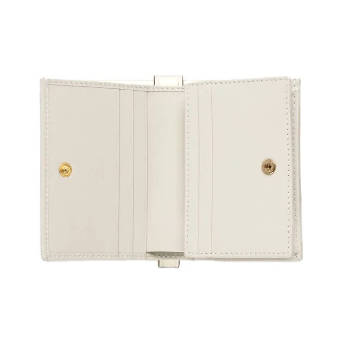 GUCCI Jackie 1961 Leather Clutch Wallets Card Holders Small Size Women's White-3