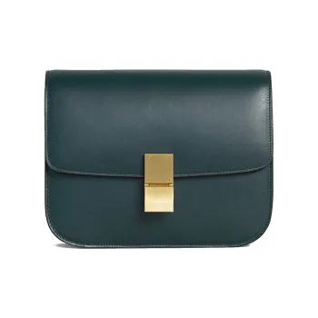 CELINE Classic Bo Polished Cow Leather Block Bag Crossbody Bag Shoulder Bag Women's Amazon Green