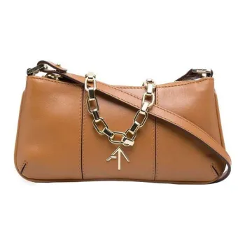 Manu Atelier PITA Series Leather Arrow Bag Handbag Shoulder Bag Women's Brown