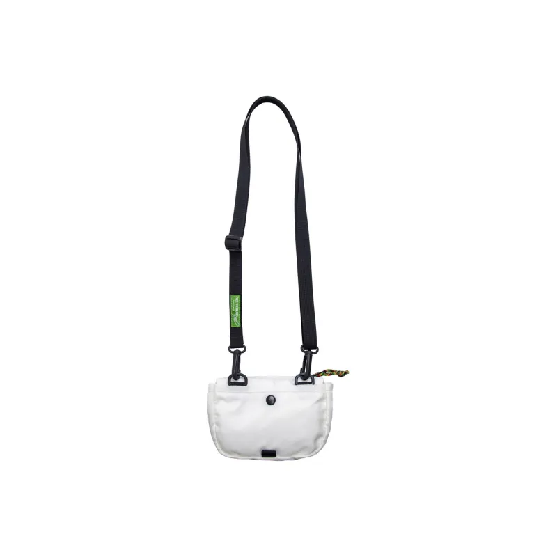 Rough Enough Nylon Canvas Bag, Crossbody, One Shoulder, Handbag Small Size Unisex White/Black-3