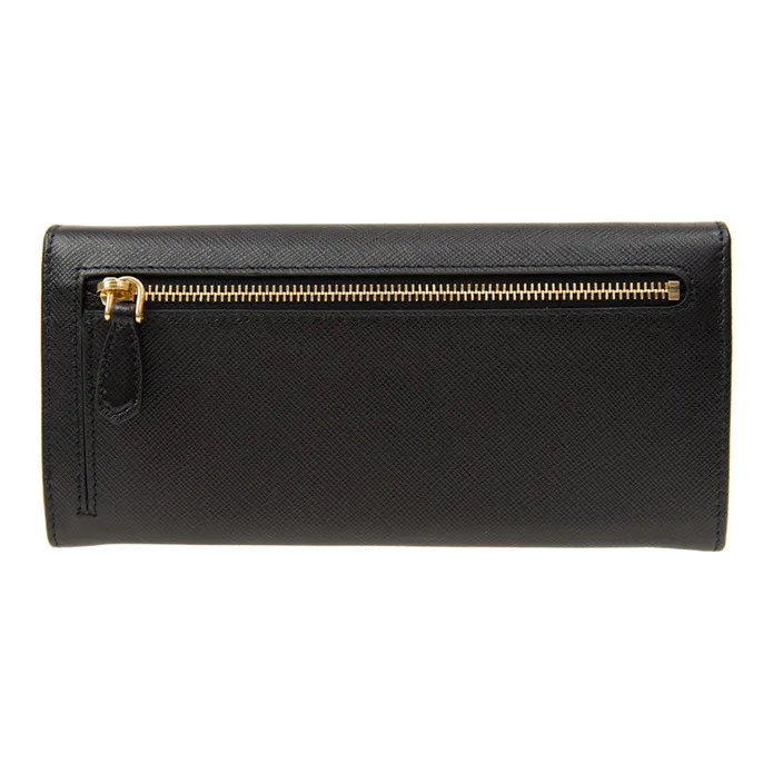 PRADA Leather Wallet Unisex Black-3