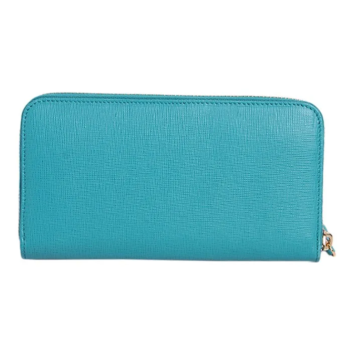 FENDI Leather Wallet Regular Women's Blue-2