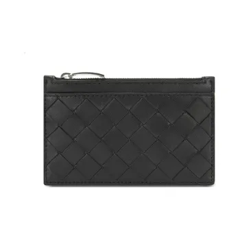 Bottega Veneta Sheepskin Coin Purse Key Pouch Wallet Women's Black
