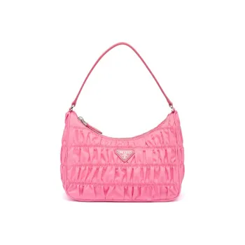 PRADA Saffiano Leather One Shoulder Handbag Mini Women's Pink