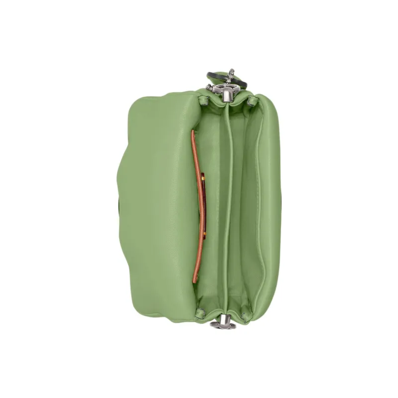 COACH Pillow Tabby Leather Shoulder Bag, Pillow Bag, Cloud Bag, Shoulder Bag, Crossbody Bag, Handbag Women's Green-3