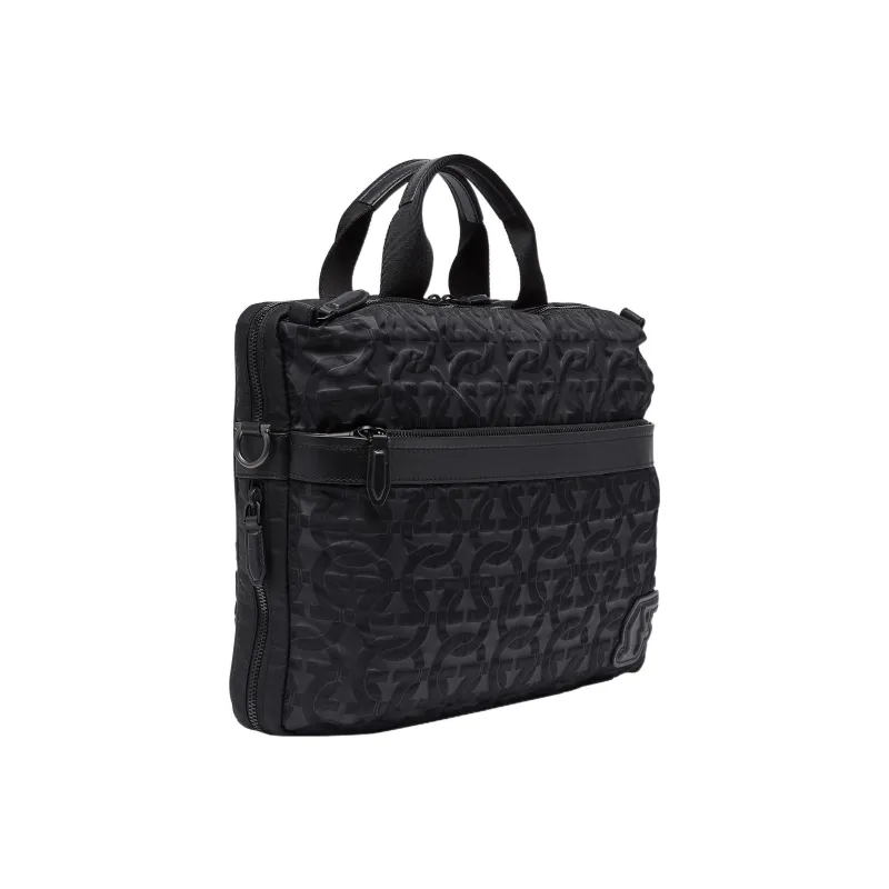 FERRAGAMO Nylon Crossbody Bag Laptop Bag Briefcase Men's Black-2