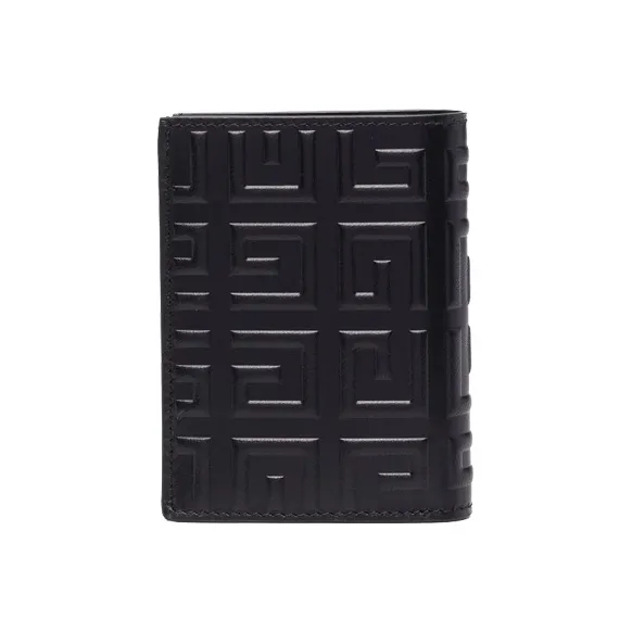GIVENCHY Sheepskin Card Holder Wallet Men's Black-1