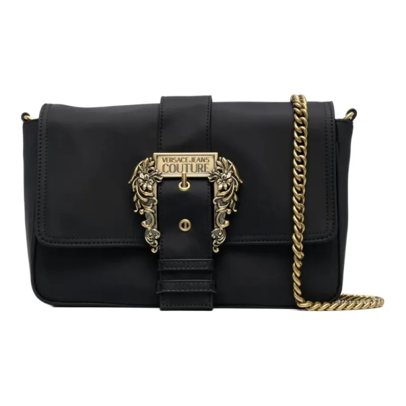 VERSACE JEANS COUTURE Polyamide Polyurethane Crossbody Bag Shoulder Bag Regular Women's Black-0