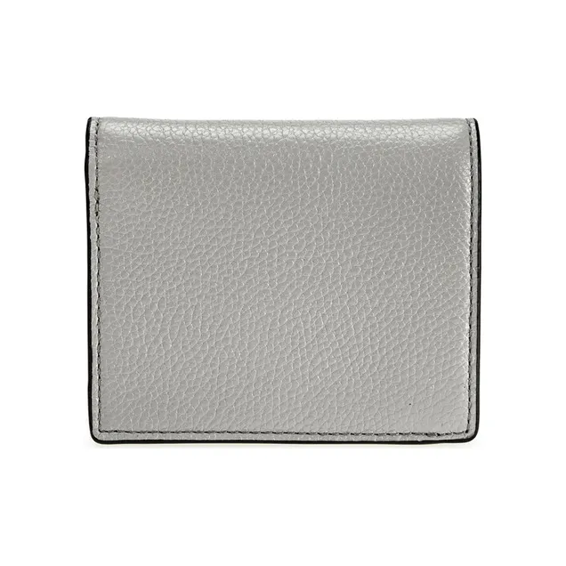 MICHAEL KORS Mercer Leather Wallet Women's Pearl Gray-2
