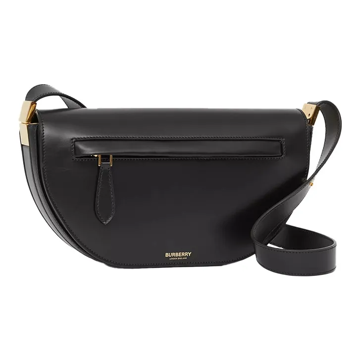 Burberry Small Olympia Leather Bag Black-2