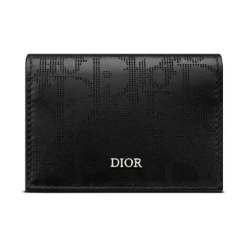 DIOR Leather Card Set Card Holder Men's Black