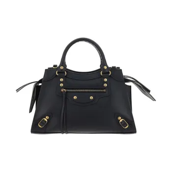 Balenciaga Neo Classic Cow Leather Biker Bag Handbag Small Size Women's Black