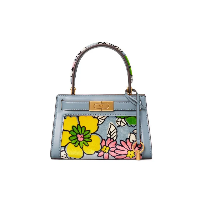 TORY BURCH Leather Handbag Small Size Women's Blue-0