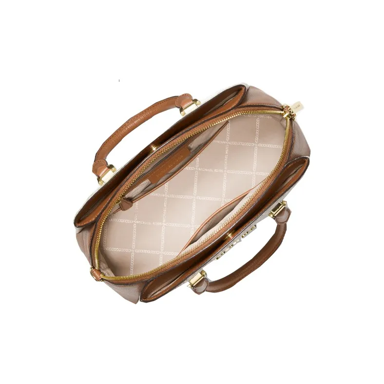 MICHAEL KORS Maxine Leather Dome Bag Handbag Shoulder Bag Crossbody Bag Medium Size Women's Vanilla White-1