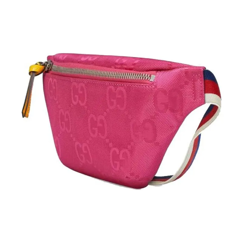 GUCCI Nylon With Leather Fanny Pack Sling Bags Kids' Bags Kids' Pink-1