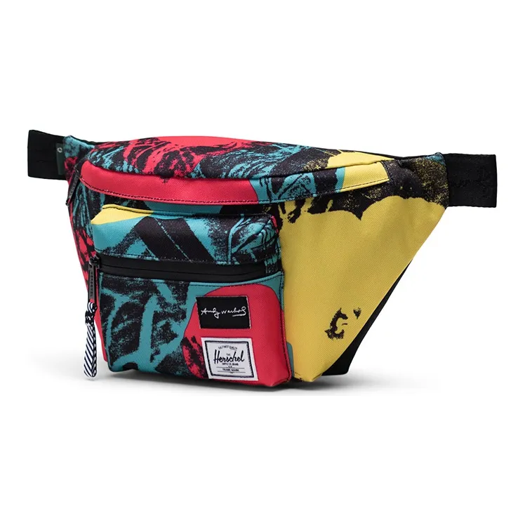 Herschel Andy Warhol Collaboration Polyester Crossbody Bag Cell Phone Pouch Fanny Pack Small Size Unisex Multicolor-1