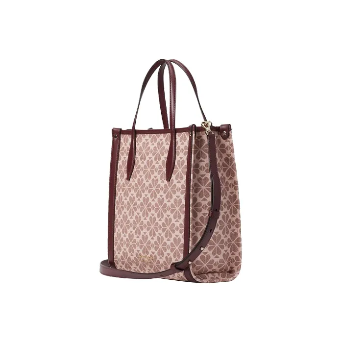 Kate Spade Artificial Leather Tote Bag Shopping Bag Handbag Medium Size Women's Red Brown-1