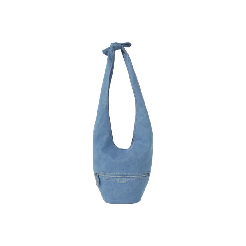KENZO Denim Tote Bag, Shoulder Bag Large Size Women's Denim Blue-0