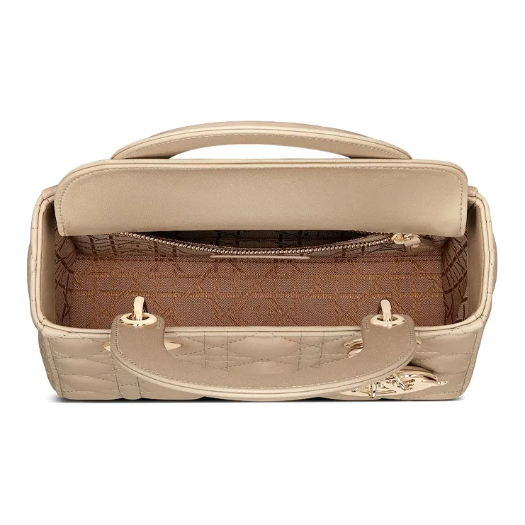 DIOR Lady DiorMy ABCDior Sheepskin Dior Bag Shoulder Bag Crossbody Bag Handbag Small Size Women's Natural-3