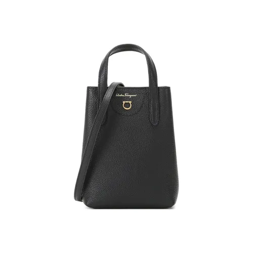 FERRAGAMO Cow Leather Handbags Crossbody Bags Mini Women's Black