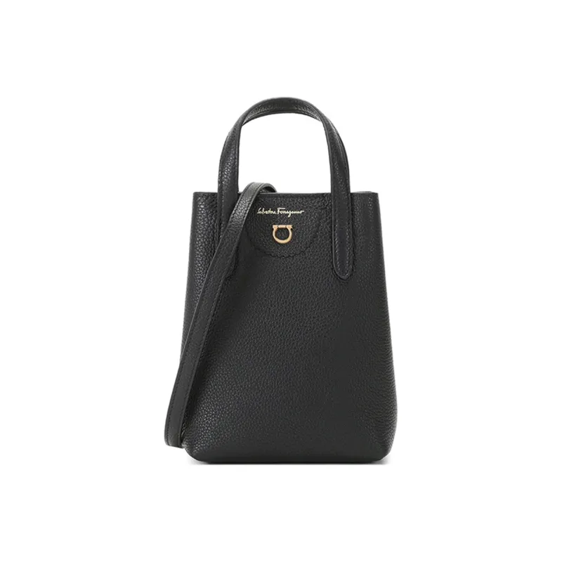 FERRAGAMO Cow Leather Handbags Crossbody Bags Mini Women's Black-0