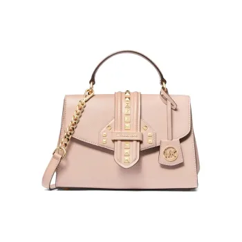 MICHAEL KORS MK Bleecker Cow Leather Crossbody Handbags Small Size Women's Soft Pink